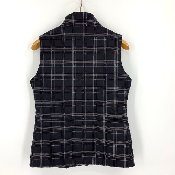 Geoffrey Beene Sport Black Plaid Lightweight Puffer Vest, Medium - Picture 13 of 16